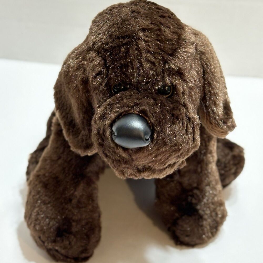 Ganz Chocolate Lab Dog 9" Plush Stuffed Animal Brown Puppy